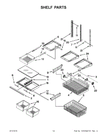 07 - Shelf Parts parts for Whirlpool Refrigerator EB9FVHXWB03 / from AppliancePartsPros.com