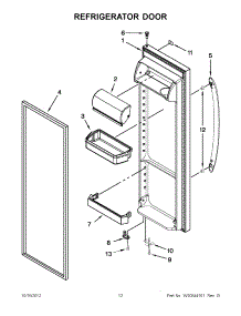 06 - Refrigerator Door parts for Whirlpool Refrigerator WRS325FDAM01 / from AppliancePartsPros.com