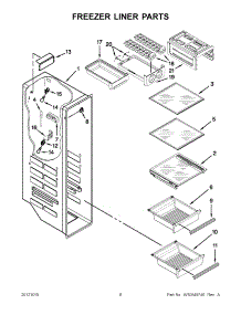 04 - Freezer Liner Parts parts for Whirlpool Refrigerator 6WSC21N4AF00 / from AppliancePartsPros.com