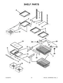 07 - Shelf Parts parts for Whirlpool Refrigerator GB2FHDXWS08 / from AppliancePartsPros.com