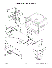 06 - Freezer Liner Parts parts for Whirlpool Refrigerator GI0FSAXVB08 / from AppliancePartsPros.com