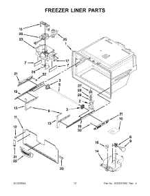 06 - Freezer Liner Parts parts for Whirlpool Refrigerator GI6SARXXF06 / from AppliancePartsPros.com