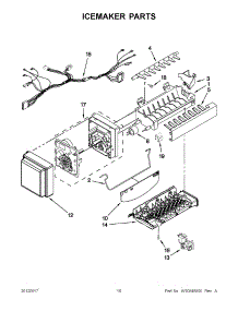 05 - Icemaker Parts parts for Whirlpool Refrigerator GZ25FSRXYY7 / from AppliancePartsPros.com