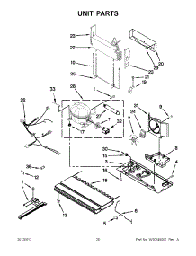 10 - Unit Parts parts for Whirlpool Refrigerator GZ25FSRXYY7 / from AppliancePartsPros.com