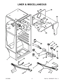 02 - Liner & Miscellaneous parts for Whirlpool Refrigerator W6TXNWFWT03 / from AppliancePartsPros.com