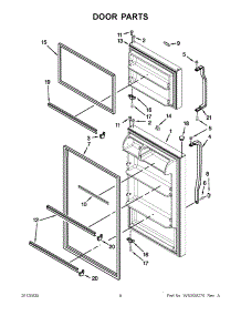 04 - Door Parts parts for Whirlpool Refrigerator W6TXNWFWT03 / from AppliancePartsPros.com