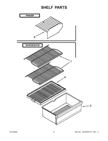 03 - Shelf Parts parts for Whirlpool Refrigerator W6TXNWFWQ03 / from AppliancePartsPros.com