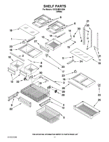07 - Shelf Parts parts for Whirlpool Refrigerator GX2SHBXVQ04 / from AppliancePartsPros.com