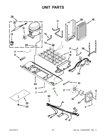 10 - Unit Parts parts for Whirlpool Refrigerator WRS537SIAW00 / from AppliancePartsPros.com