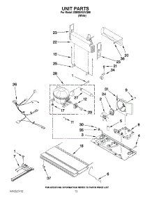07 - Unit Parts parts for Whirlpool Refrigerator EB9SHKXVQ06 / from AppliancePartsPros.com