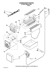 08 - Icemaker Parts parts for Whirlpool Refrigerator EB9SHKXVQ06 / from AppliancePartsPros.com