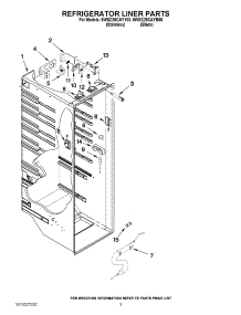 02 - Refrigerator Liner Parts parts for Whirlpool Refrigerator 5WSC20CAYB00 / from AppliancePartsPros.com