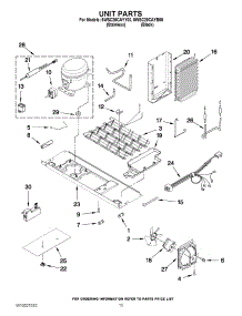 09 - Unit Parts parts for Whirlpool Refrigerator 5WSC20CAYB00 / from AppliancePartsPros.com