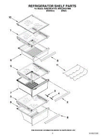 03 - Refrigerator Shelf Parts parts for Whirlpool Refrigerator 5WSC20CAYY00 / from AppliancePartsPros.com