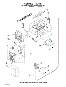 10 - Icemaker Parts parts for Whirlpool Refrigerator 5WSC20CAYY00 / from AppliancePartsPros.com