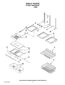 07 - Shelf Parts parts for Whirlpool Refrigerator EB9FVBXWQ03 / from AppliancePartsPros.com