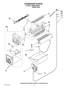08 - Icemaker Parts parts for Whirlpool Refrigerator GB9FHDXWS07 / from AppliancePartsPros.com