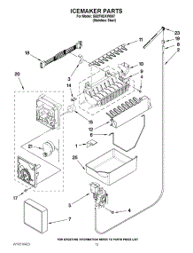 08 - Icemaker Parts parts for Whirlpool Refrigerator GB2FHDXWS07 / from AppliancePartsPros.com