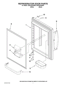 05 - Refrigerator Door Parts parts for Whirlpool Refrigerator GB2FHDXWQ05 / from AppliancePartsPros.com