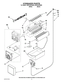 08 - Icemaker Parts parts for Whirlpool Refrigerator GB2FHDXWQ05 / from AppliancePartsPros.com
