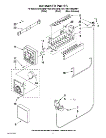 07 - Icemaker Parts parts for Whirlpool Refrigerator WRT779REYM01 / from AppliancePartsPros.com