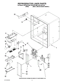 02 - Refrigerator Liner Parts parts for Whirlpool Refrigerator GI5FVAXYB00 / from AppliancePartsPros.com
