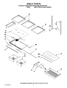 03 - Shelf Parts parts for Whirlpool Refrigerator GI5FVAXYB00 / from AppliancePartsPros.com