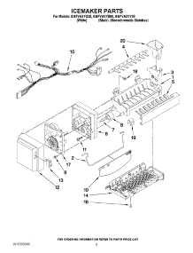 05 - Icemaker Parts parts for Whirlpool Refrigerator GI5FVAXYB00 / from AppliancePartsPros.com