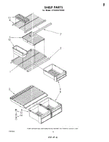 05 - Shelf parts for Whirlpool Refrigerator ET16EKXPWR0 / from AppliancePartsPros.com