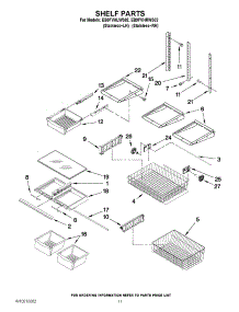 07 - Shelf Parts parts for Whirlpool Refrigerator EB9FVHLWS02 / from AppliancePartsPros.com