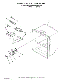 02 - Refrigerator Liner Parts parts for Whirlpool Refrigerator GB9FHDXWQ05 / from AppliancePartsPros.com