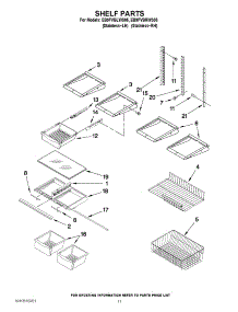 07 - Shelf Parts parts for Whirlpool Refrigerator EB9FVBRWS05 / from AppliancePartsPros.com