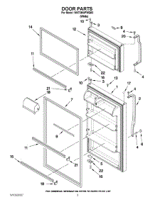 02 - Door Parts parts for Whirlpool Refrigerator W4TXNWFWQ03 / from AppliancePartsPros.com