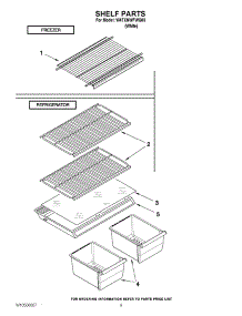 05 - Shelf Parts parts for Whirlpool Refrigerator W4TXNWFWQ03 / from AppliancePartsPros.com
