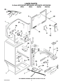 02 - Liner Parts parts for Whirlpool Refrigerator WRT579SMYW01 / from AppliancePartsPros.com
