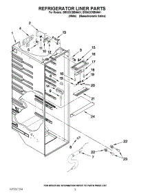 02 - Refrigerator Liner Parts parts for Whirlpool Refrigerator BRS62CRBNA01 / from AppliancePartsPros.com