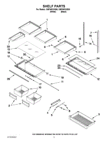 03 - Shelf Parts parts for Whirlpool Refrigerator GI6FARXXB06 / from AppliancePartsPros.com