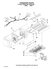 05 - Icemaker Parts parts for Whirlpool Refrigerator GI6FARXXB06 / from AppliancePartsPros.com