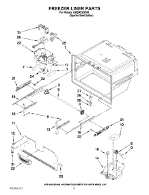 06 - Freezer Liner Parts parts for Whirlpool Refrigerator GI6SARXXF05 / from AppliancePartsPros.com