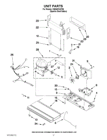 09 - Unit Parts parts for Whirlpool Refrigerator GI6SARXXF05 / from AppliancePartsPros.com