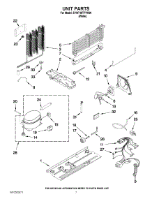 04 - Unit Parts parts for Whirlpool Refrigerator 5VWT18TFYW00 / from AppliancePartsPros.com