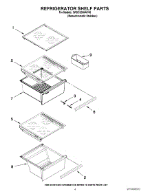 03 - Refrigerator Shelf Parts parts for Whirlpool Refrigerator 3WSC20N4AY00 / from AppliancePartsPros.com