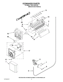 10 - Icemaker Parts parts for Whirlpool Refrigerator 3WSC19D4AY00 / from AppliancePartsPros.com