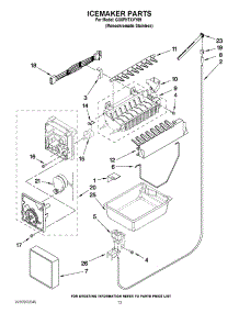 08 - Icemaker Parts parts for Whirlpool Refrigerator GX5FHTXVY09 / from AppliancePartsPros.com