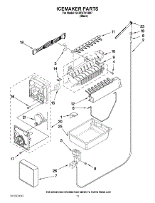 08 - Icemaker Parts parts for Whirlpool Refrigerator GX5FHTXVB07 / from AppliancePartsPros.com