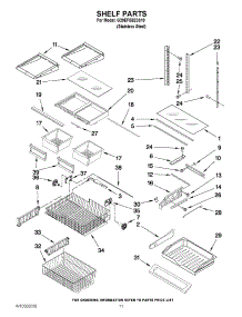 06 - Shelf Parts parts for Whirlpool Refrigerator G20EFSB23S10 / from AppliancePartsPros.com
