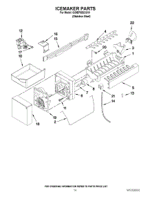 08 - Icemaker Parts parts for Whirlpool Refrigerator G20EFSB23S10 / from AppliancePartsPros.com
