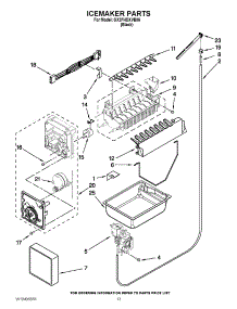 08 - Icemaker Parts parts for Whirlpool Refrigerator GX2FHDXVB06 / from AppliancePartsPros.com