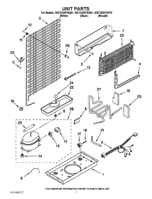 04 - Unit Parts parts for Whirlpool Refrigerator W5TXEWFWB01 / from AppliancePartsPros.com