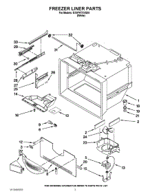 02 - Freezer Liner Parts parts for Whirlpool Refrigerator GX5FHTXVQ05 / from AppliancePartsPros.com